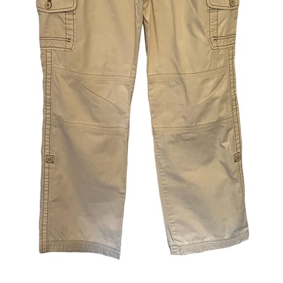 Eddie Bauer Womens Casual Pants Size 12 Tan Outdoor Pockets Straight Leg Mid Ris - Picture 6 of 10